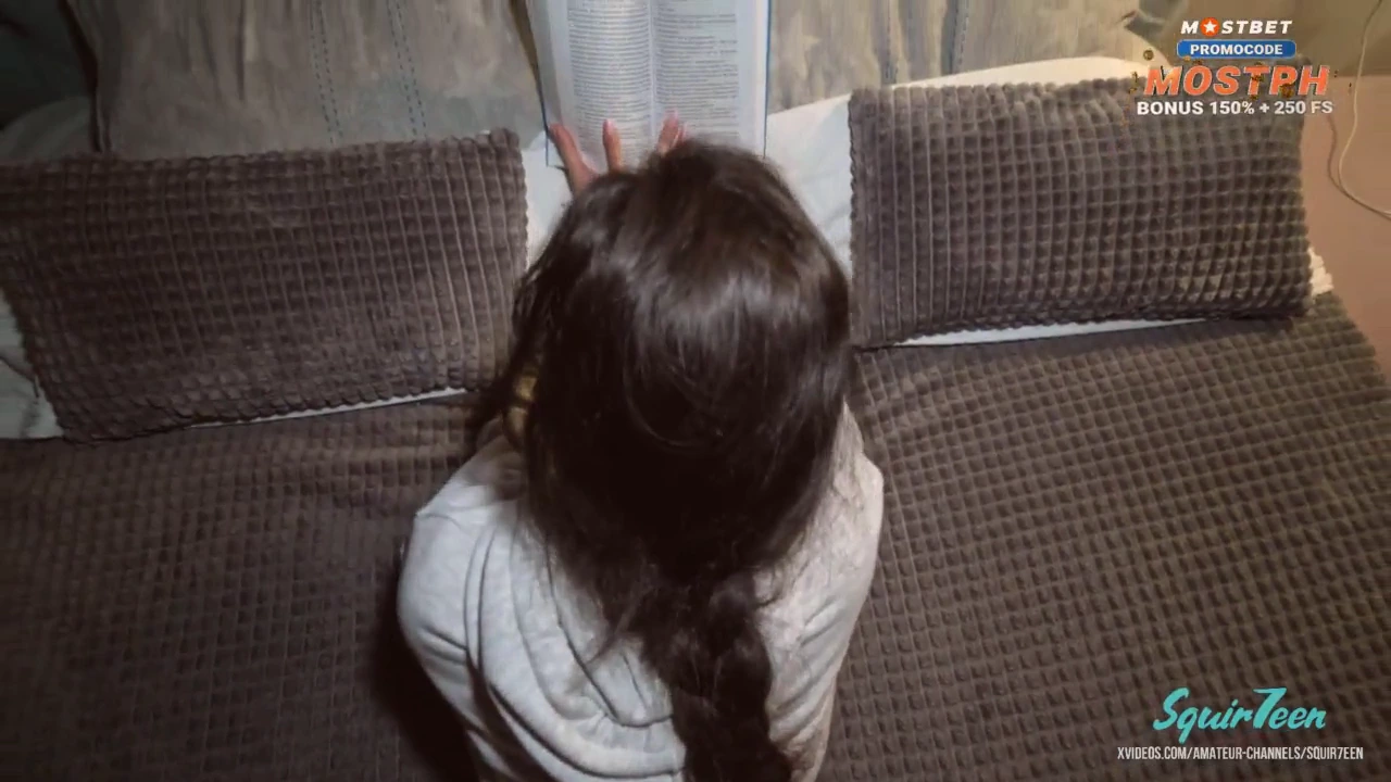 Stealthy intimacy with sultry half-sister amidst literary leisure porn video